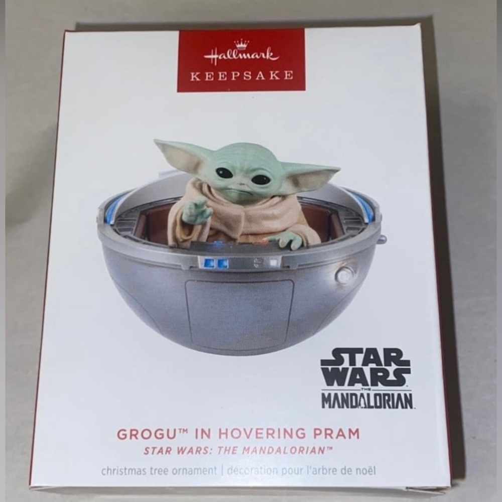 Hallmark Keepsake - Grogu in Hovering Pram - Magic Light Sound & Motion - 2024